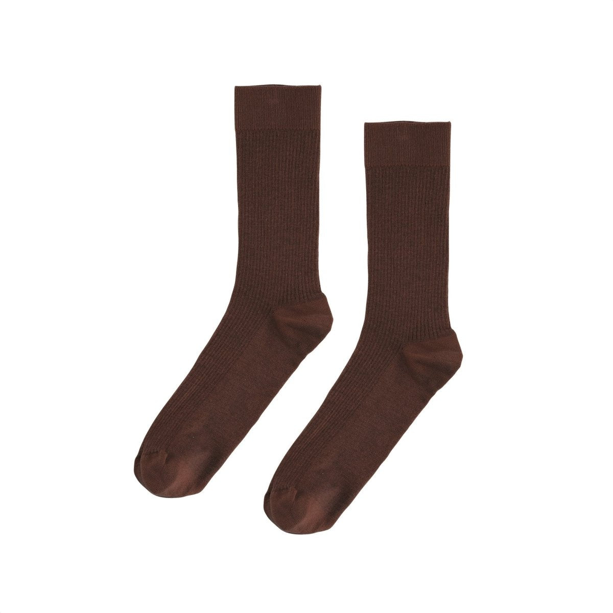 Classic Organic Sock Coffee Brown Mens - KYOTO - Colorful Standard