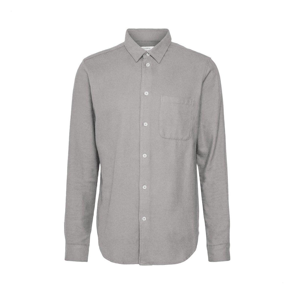 Colorful Flannel Shirt Limestone Grey - KYOTO - Colorful Standard