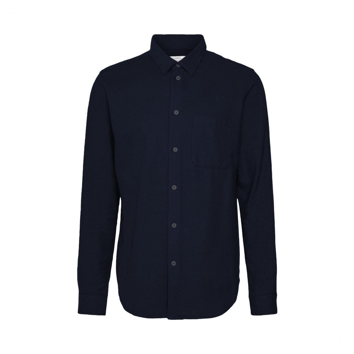 Colorful Flannel Shirt Navy Blue - KYOTO - Colorful Standard