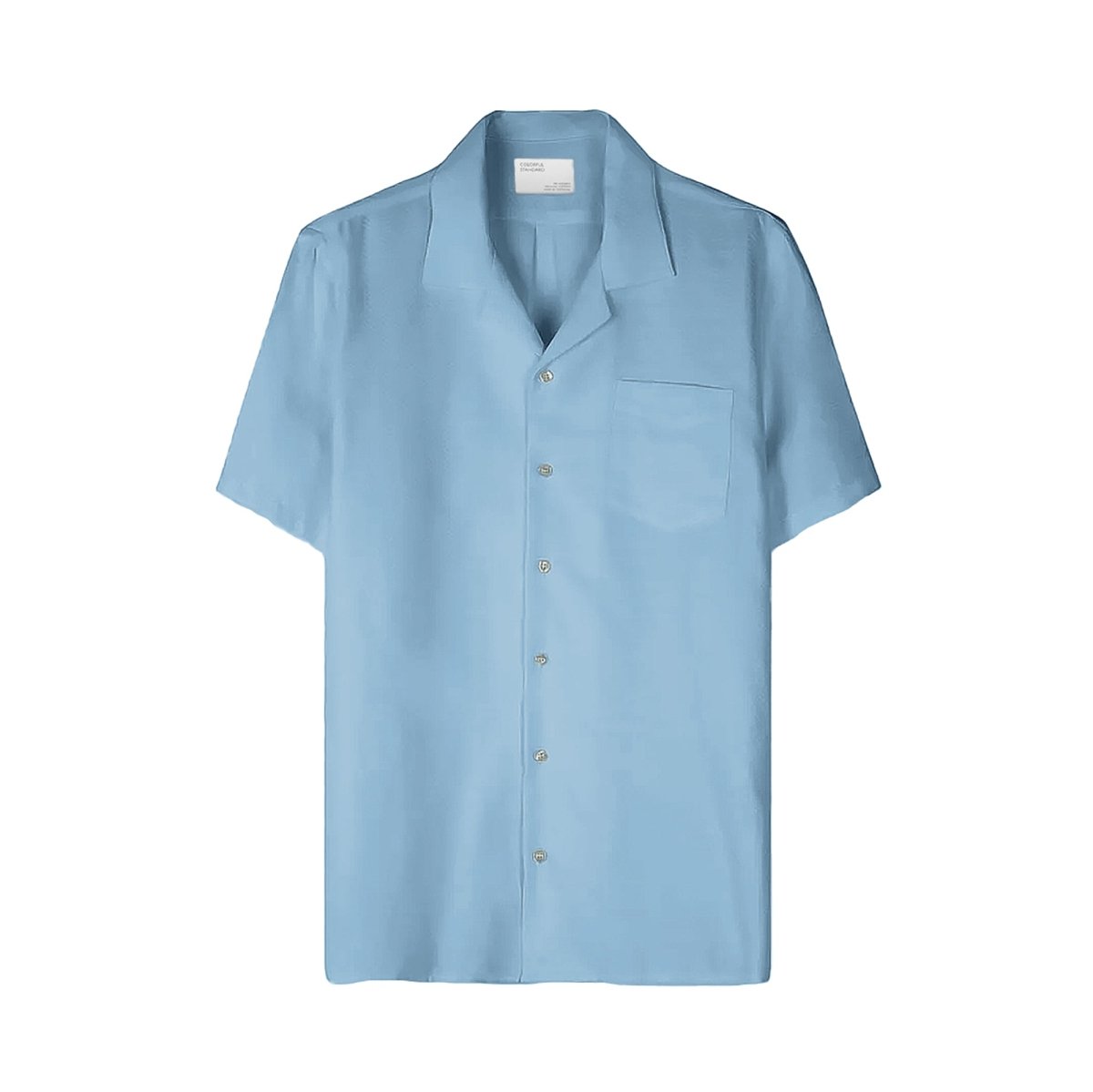 Colorful Linen Short Shirt Seaside Blue - KYOTO - Colorful Standard