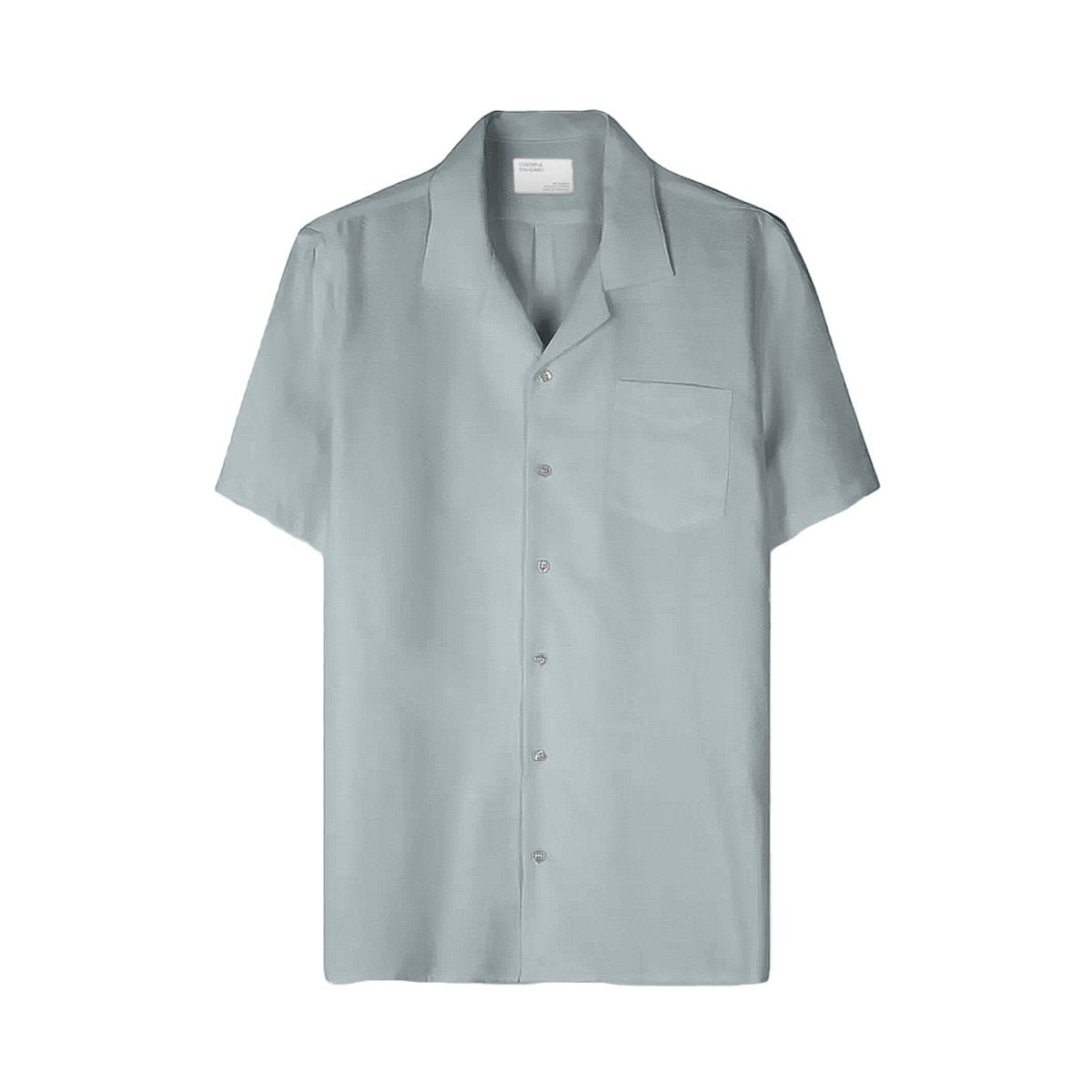 Colorful Linen Short Shirt Steel Blue - KYOTO - Colorful Standard