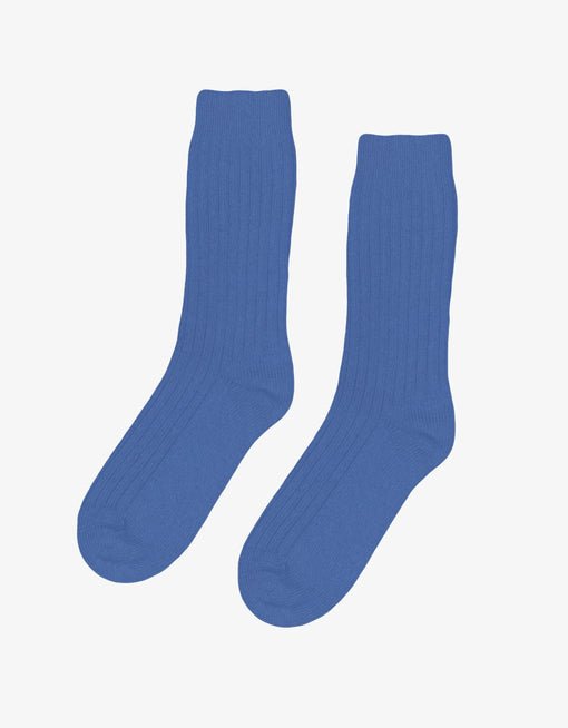 Colorful Merino wool Blend sock Pacific blue - KYOTO - Colorful Standard
