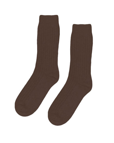CS Merino wool Blend sock Coffee Brown - KYOTO - Colorful Standard