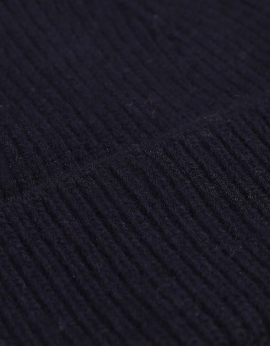 CS Merino Wool Hat Navy Blue - KYOTO - Colorful Standard