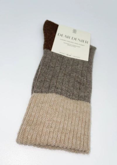 Dear Denier ESTHER CASHMERE Beige/Brown - KYOTO - Dear Denier