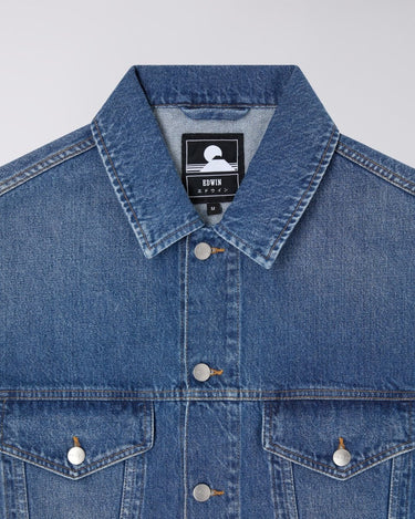 EDWIN EU-TRUCKER JACKET - BLUE - KYOTO - EDWIN