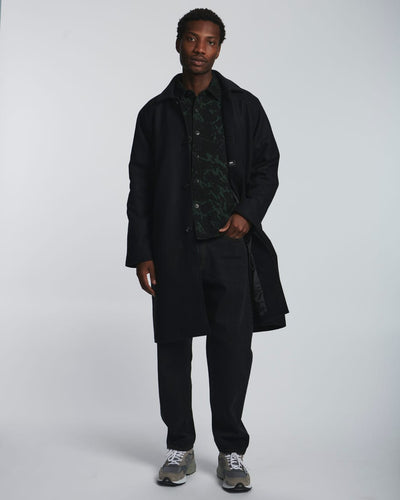 Edwin MAC WOOL COAT Black - KYOTO - Edwin