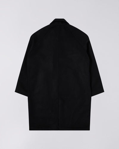 Edwin MAC WOOL COAT Black - KYOTO - Edwin