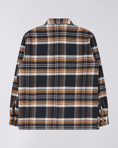 Edwin SEBASTIAN SHIRT LS Brown - KYOTO - Edwin