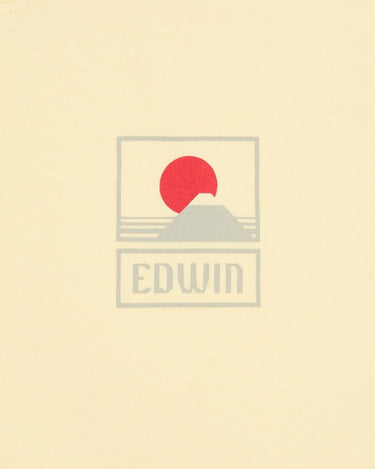 EDWIN SUNSET ON MT FUJI t-shirt - TENDER YELLOW - KYOTO - EDWIN