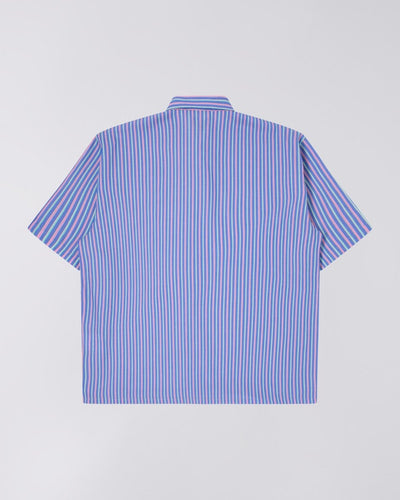 Edwin TOLEDO shirt SS - NAVY / PINK - KYOTO - EDWIN