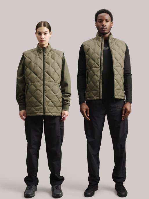 HALO LIGHT THERMOLITE VEST Morel - KYOTO - Halo