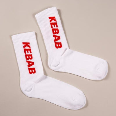 Kebab Socks White - KYOTO - Scharwarma Design