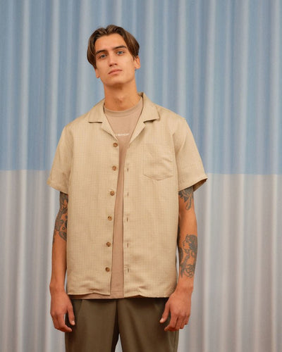 Libertine Cave 2342 Taupe Check Shirts - KYOTO - Libertine-Libertine