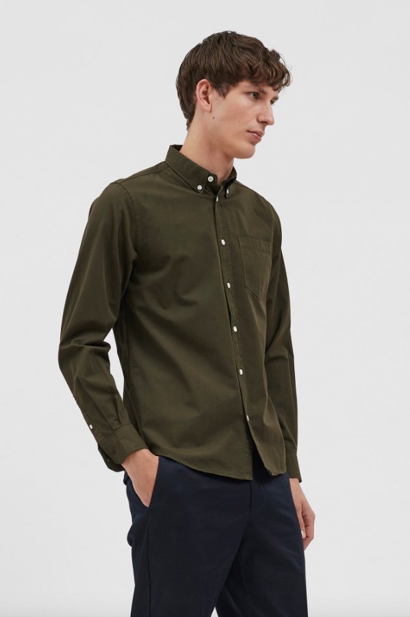 Norse Anton Light Twill Beech Green - KYOTO - Norse Projects