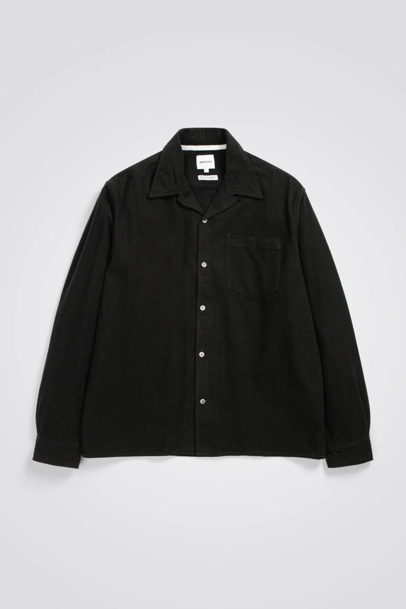 Norse Carsten Flannel Shirt LS Dark Green - KYOTO - Norse Projects