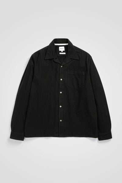 Norse Carsten Flannel Shirt LS Dark Green - KYOTO - Norse Projects