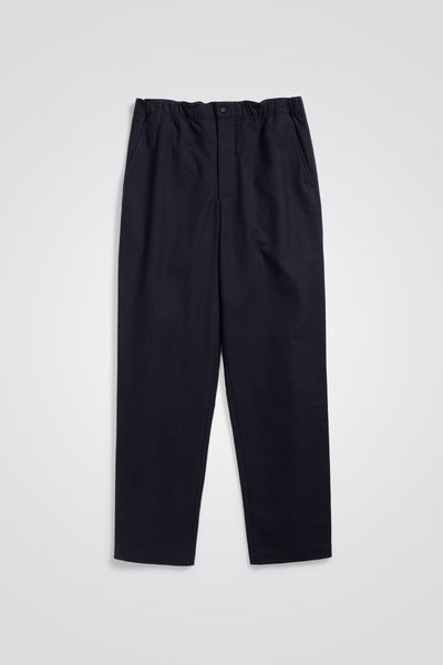Norse Ezra Relaxed Wool Twill Trouser Dark navy - KYOTO - Norse Projects