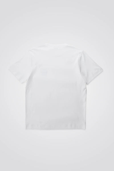 Norse Jakob Organic Interlock Print T-Shirt White - KYOTO - Norse Projects