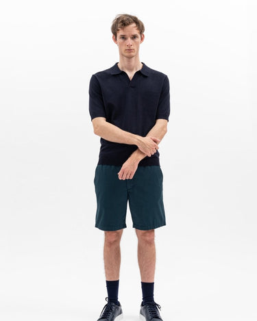 Norse Leif Linen Polo Dark Navy - KYOTO - Norse Projects