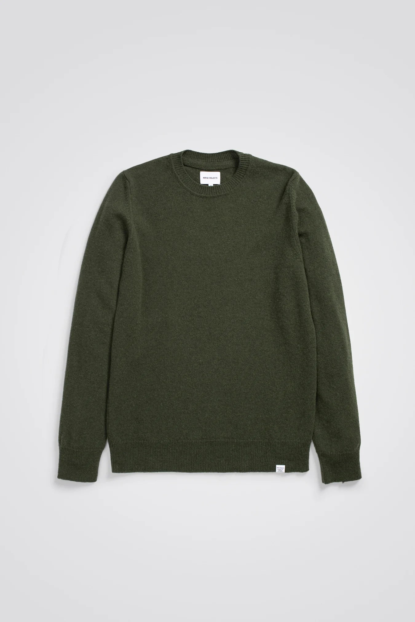 Norse Sigfred Lambswool Army Green - KYOTO - Norse Projects