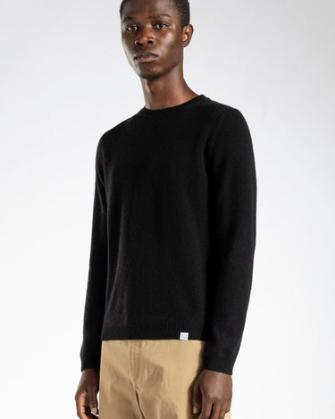 Norse Sigfred Lambswool - Black - KYOTO - Norse Projects