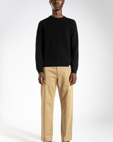 Norse Sigfred Lambswool - Black - KYOTO - Norse Projects