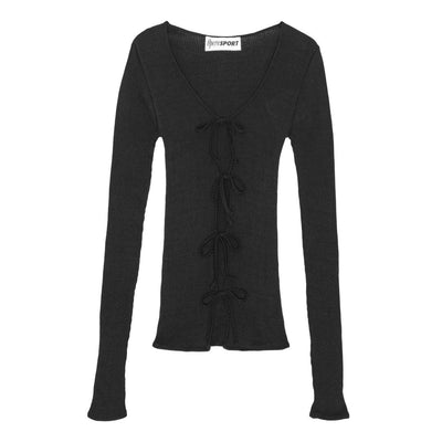 OperaSport Coco Seamless Cardigan Black - KYOTO - OperaSport
