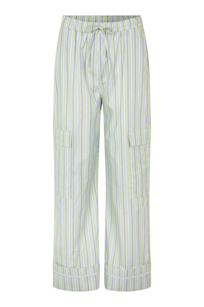 oval square Forever Pants Light Green Stripe - KYOTO - oval square