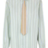 oval square Forever Tie Shirt Light Green Stripe - KYOTO - oval square