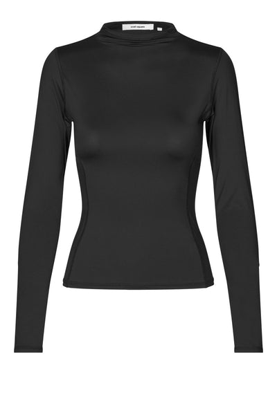 oval square Skye Blouse Black - KYOTO - oval square