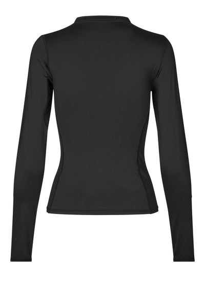 oval square Skye Blouse Black - KYOTO - oval square