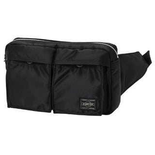 PORTER Tanker waist bag (square S) Black - KYOTO - Porter