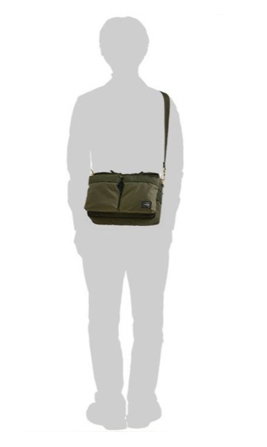 Porter Yoshida FORCE Shoulder Bag (S) Black - KYOTO - Porter Yoshida
