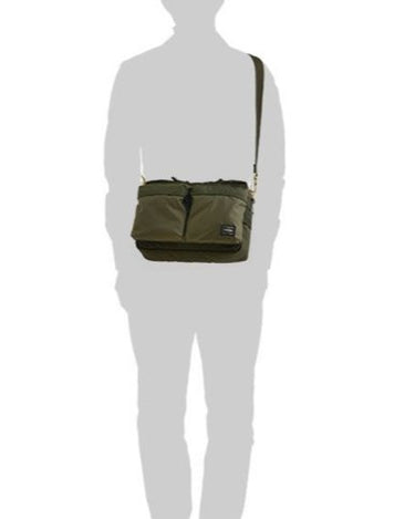 Porter Yoshida FORCE Shoulder Bag (S) Black - KYOTO - Porter Yoshida