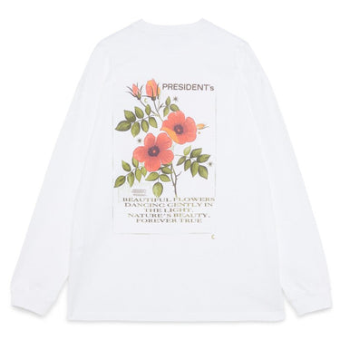 PRESIDENT’s T-Shirt L/S Red Flower P'S Off White - KYOTO - PRESIDENT’s