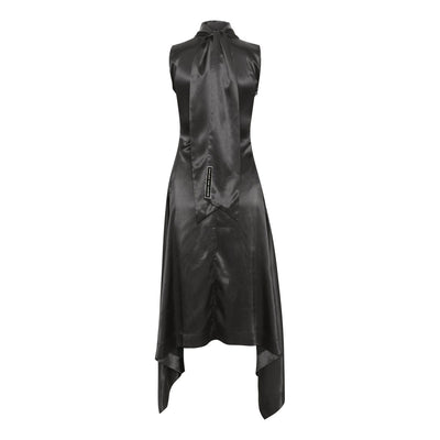 Soriano Cama Dress Black satin - KYOTO - Soriano Van Gaever