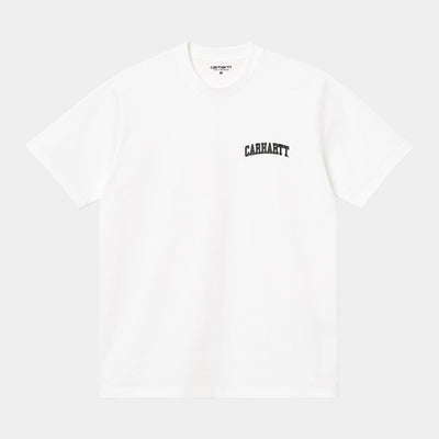 S/S University Script T-Shirt - WHITE/BLACK - KYOTO - Carhartt WIP