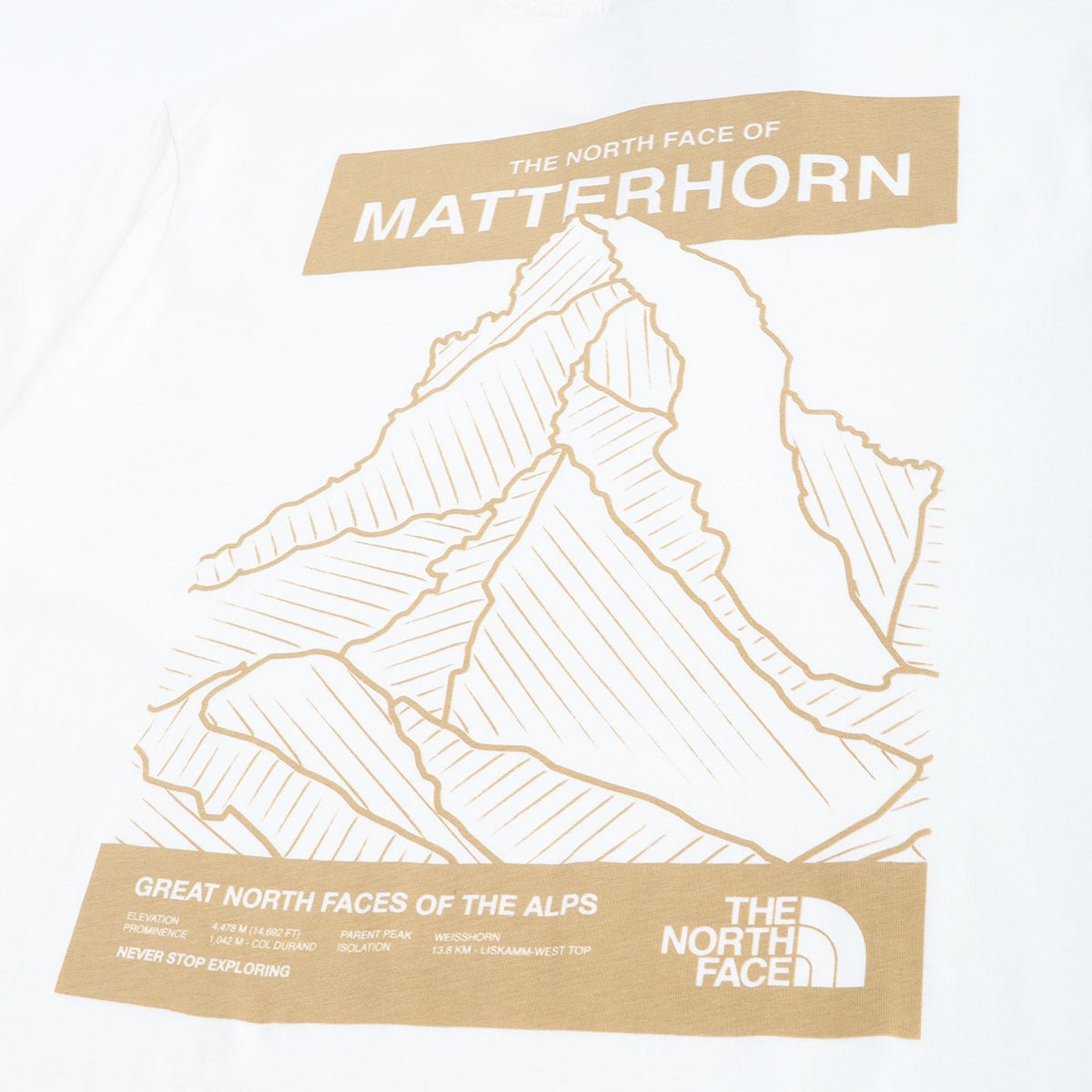 The North face Matterhorn Face S/S Tee white - KYOTO - The North Face