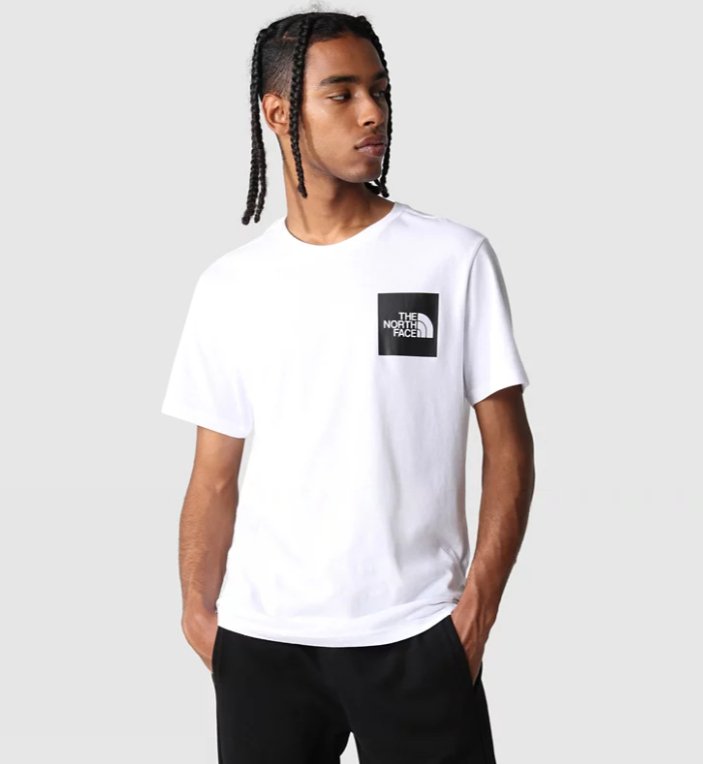 The North face S/S Fine tee White/black - KYOTO - The North Face