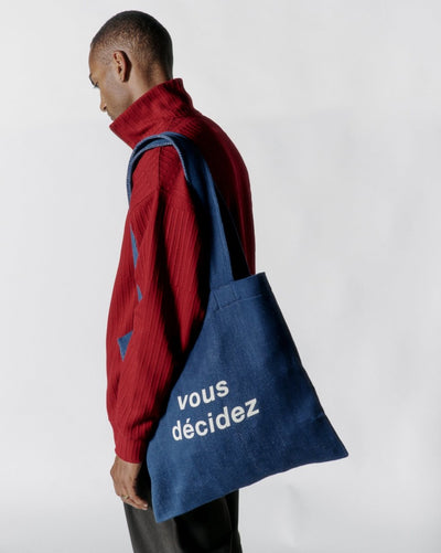vous DENIM TOTE Bags Blue - KYOTO - vous décidez