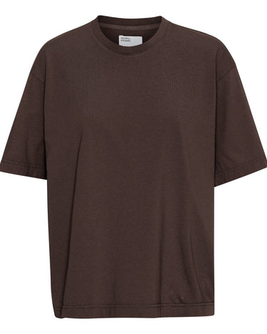 Women Oversized tee Coffee Brown - KYOTO - Colorful Standard