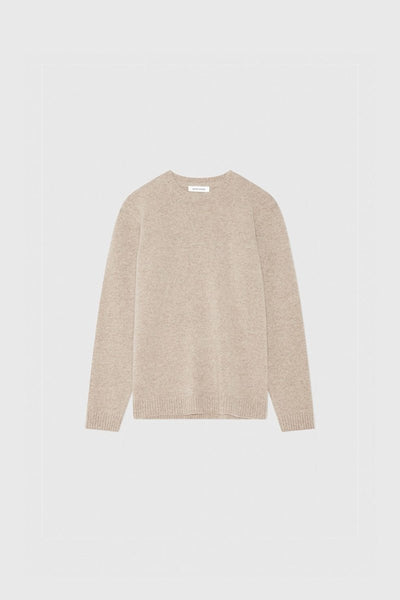 Wood Wood Beckett brushed lambswool jumper Beige - KYOTO - Wood Wood