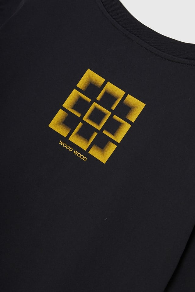 Wood Wood Haider Dancing T-shirt Black - KYOTO - Wood Wood