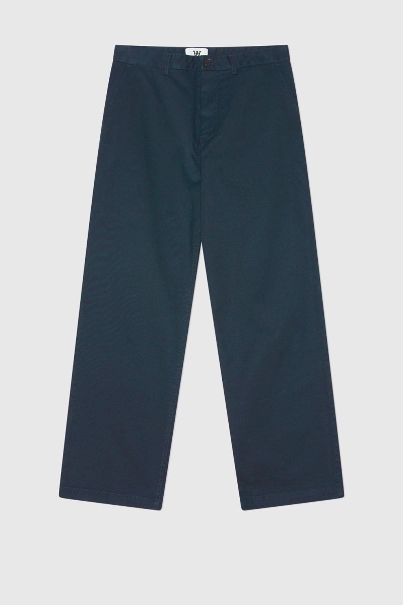 Wood Wood Silas classic trousers Navy - KYOTO - Wood Wood
